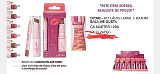 KIT LAPIS LABIAL +BATOM BALA ME GUSTA SP COLORS C/24PCS
