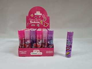 BRILHO LABIAL ROCKSTAR MARIA PINK C/24PCS