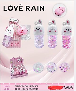 LIP OIL LOVE RAIN C/12PCS