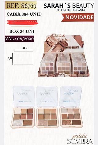 PALETA DE SOMBRA SARAHS BEAUTY C/24PCS
