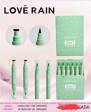 CANETA COM CARIBO LOVE RAIN C/28PCS