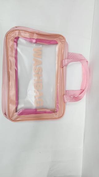 BOLSA DE COSMETICOS GRANDE ROSA