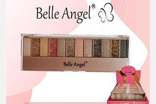 PALETA DE SOMBRAS E GLITTER BELLE ANGEL C/12PCS