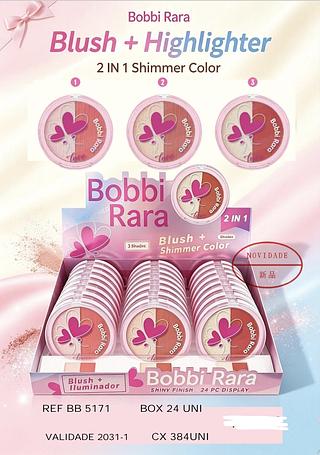 BLUSH E ILUMINADOR BOBBI RARA C/24PCS