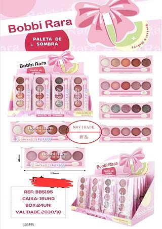 PALETA DE SOMBRA BOBBI RARA C/24PCS