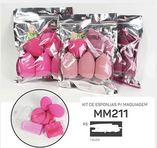 KIT ESPONJA PARA MAQUIAGEM SABRINA SATO C/12PCS