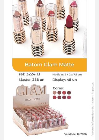 BATOM GLAMMATTE VIVAI C/48PCS