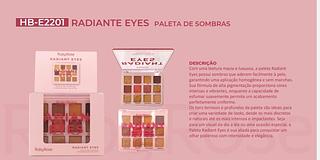 PALETA DE SOMBRAS RADIANT EYES MATTE RUBY ROSE C/12PCS