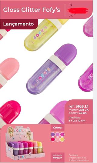 GLOSS GLITTER FOFYS VIVAI C/36PCS