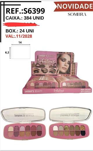PALETA DE SOMBRAS SARAHS BEAUTY C/24PCS