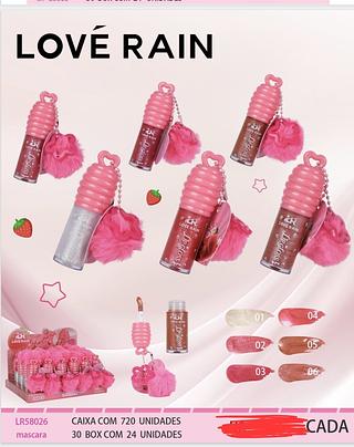 LIP GLOSS COM POM POM LOVE RAIN C/24CPS