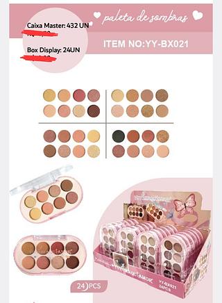 PALETA DE SOMBRAS YOYO MAQUIAMOR C/24PCS