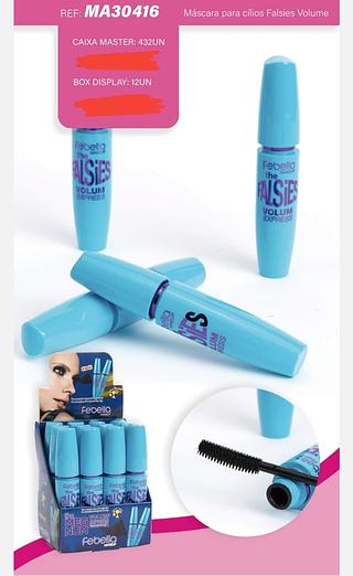MASCARA PARA CILIOS FALSIES VOLUME EXPRESS FEBELLA C/12PCS