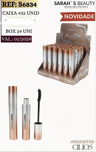 MASCARA DE CILIOS SARAHS BEAUTY C/24PCS