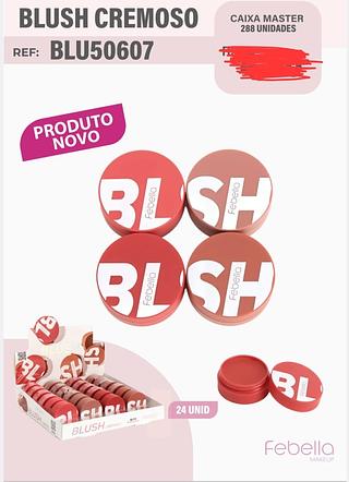 BLUSH DFEITO CREMOSO FEBELLA C/24PCS