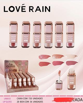 LIP GLOSS LOVE RAIN C/36PCS
