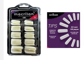 UNHAS POSTICAS BAILARINA NATURAL C/100PCS MACRILAN
