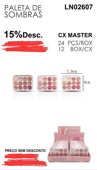 PALETA DE SOMBRA LUA NEVE C/24PCS