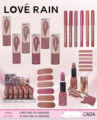 KIT BATOM E LAPIS LOVE RAIN C/24PCS