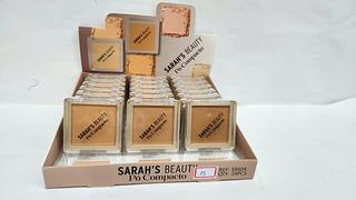 PO COMPACTO COR ESCURO SARAHS BEAUTY C/24PCS