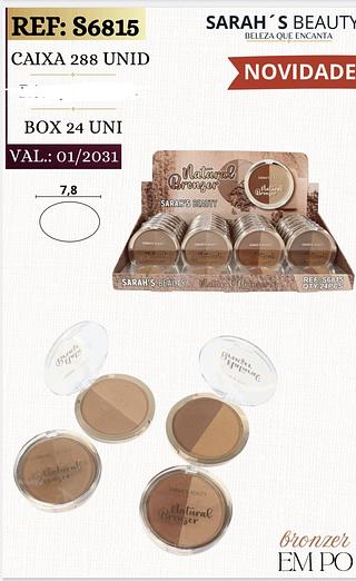 CONTORNO EM PO SARAHS BEAUTY C/24PCS