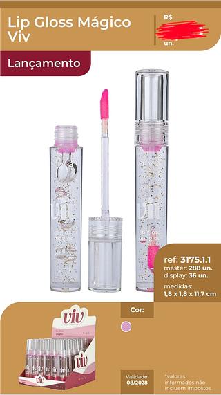 LIP GLOSS MAGICO VIVAI C/36PCS