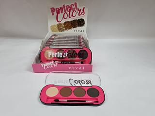 paleta de sobrancelhas perfect colors vivai c/12pcs