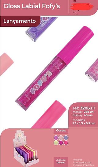 GLOSS LABIAL FOFY VIVAI C/48PCS