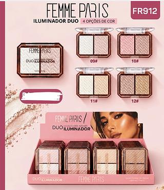 DUO ILUMINADOR FEMME PARIS C/24PCS
