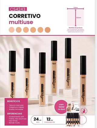 CORRETIVO LIQUIDO MULTIUSE PINK 21 C/24PCS