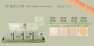 SOFT FINSH PO COMPACTO SILK SKIN RUBY ROSE C/24PCS