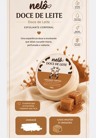 ESFOLIANTE DOCE DE LEITE 200G NELO C/12PCS