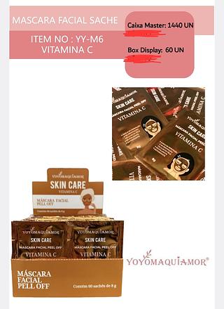 MASCARA FACIAL SACHE VITAMINA C YOYO MAQUIAMOR C/60PCS