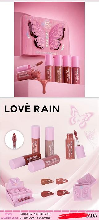LIP GLOSS COLOR LOVE RAIN C/12PCS