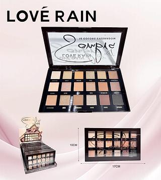 PALETA DE SOMBRAS LOVE RAIN C/12PCS