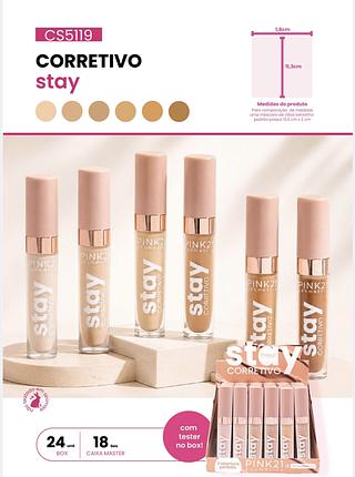 CORRETIVO STAY PINK 21 C/24PCS
