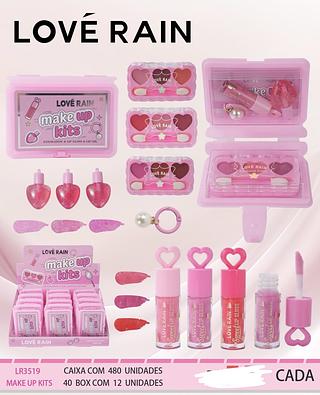 KIT LIP GLOSS LOVE RAIN C/12PCS