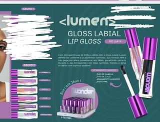 GLOSS LABIAL LUMEN WONDER RUBY ROSE C/36PCS