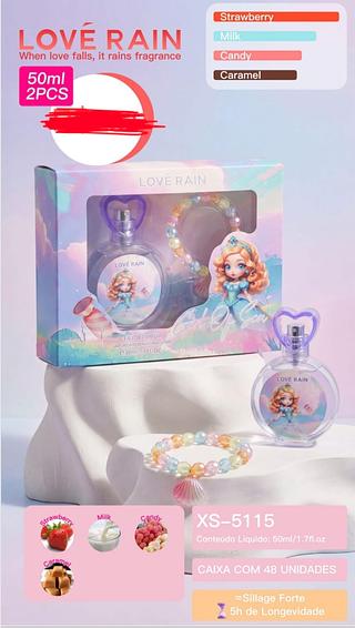 PERFUME 50ML 2PCS LOVE RAIN C/6PCS