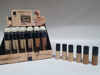 CORRETIVO LIQUIDO CORRIGE,ILUMINA E CONTORNO SARAHS C/24PCS