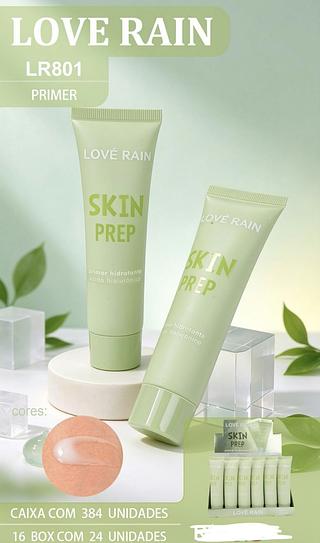 PRIMER HIDRATANTE SKIN PREP LOVE RAIN C/24PCS