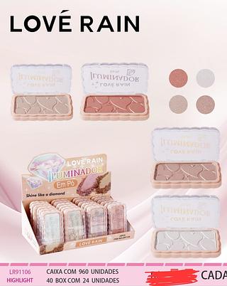 PALETA DE ILUMINADOR LOVE RAIN C/24PCS