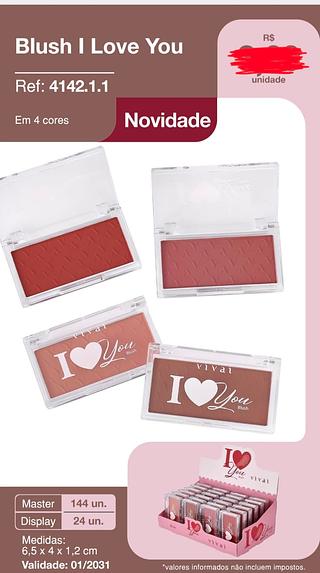 BLUSH I LOVE YOU VIVAI C/24PCS