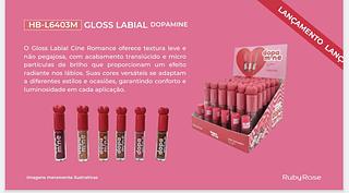 GLOSS LABIAL DOPAMINE RUBY ROSE C/36PCS