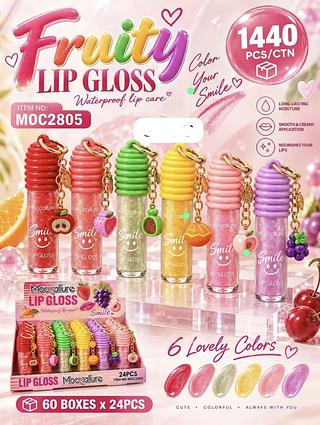 LIP GLOSS FRUITY MOC C/24PCS