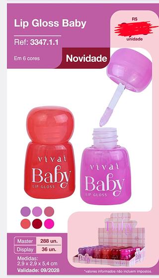 LIP GLOSS BABY VIVAI C/36PCS