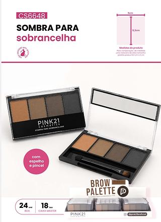 SOMBRA PARA SOBRANCELHAS PINK 21 C/24PCS