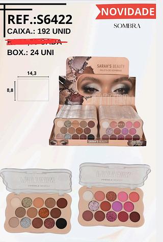 PALETA DE SOMBRAS SARAHS BEAUTU C/24PCS