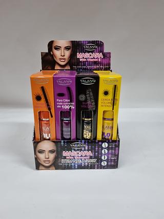 mascara de cilios yalanni colorido c/12pcs