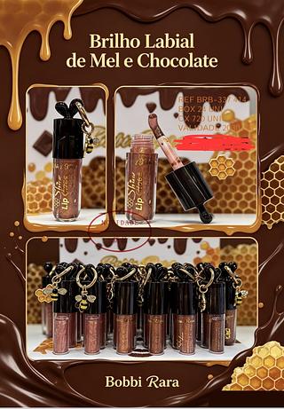 LIP GLOSS DE MEL E CHOCOLATE BOBBI RARA C/24PCS